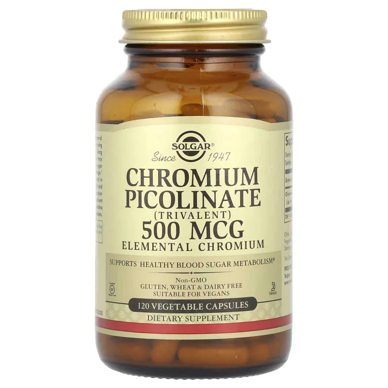 Хром Solgar, Chromium Picolinate 500мг