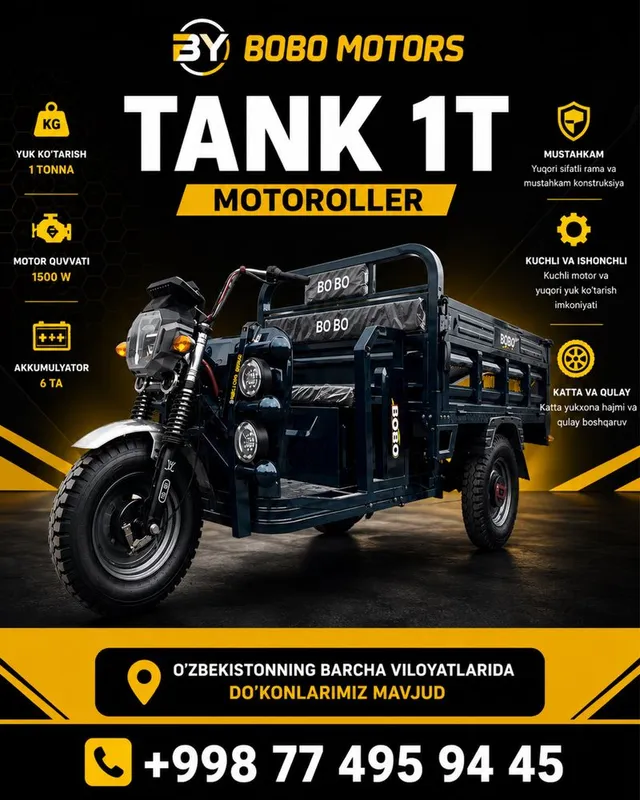 Tank 1T modeli BOBO MOTORS 1 Tank 1T modeli BOBO MOTORS 1