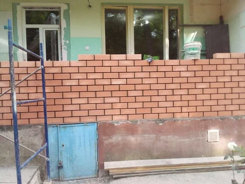 Кладка балкона ğisht teramiz штукатурка стяжка Гишт терамиз перегородк — фото 2
