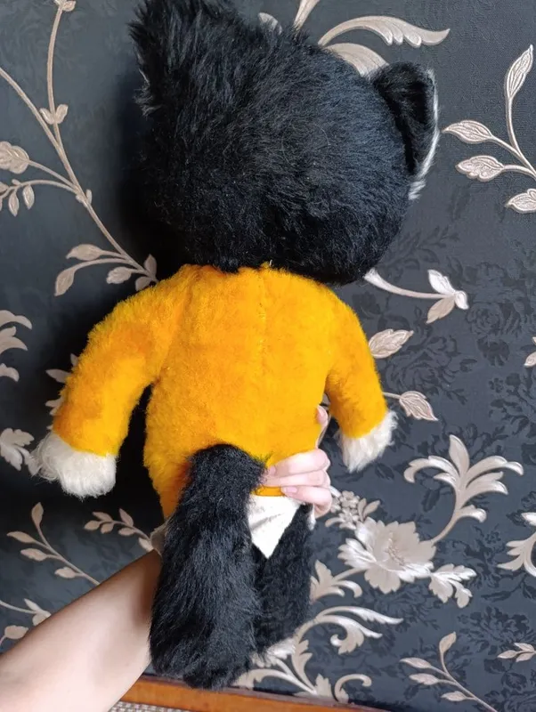 Старинная коллекционная мягкая игрушка Кот — фото 2