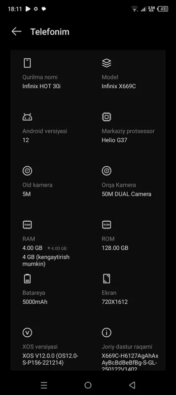 Infinix hot30i 4+4/128 — фото 1