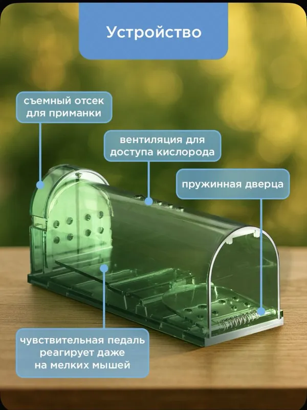 Мышеловка Гуманная от мышей и грызунов — фото 1