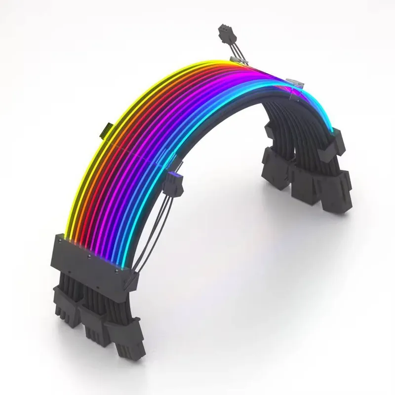 RGB кабели-удлинители питания для ПК (24 pin / 8 pin / 6+2 pin 5