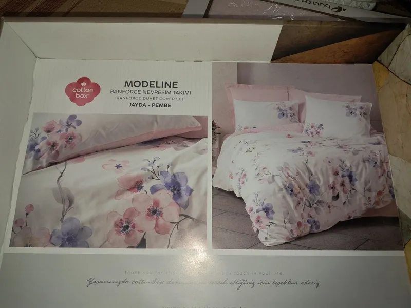 Комплект постеельного белья Cotton Box Modeline Jayda Pembe - Новый Комплект постеельного белья Cotton Box Modeline Jayda Pembe - Новый