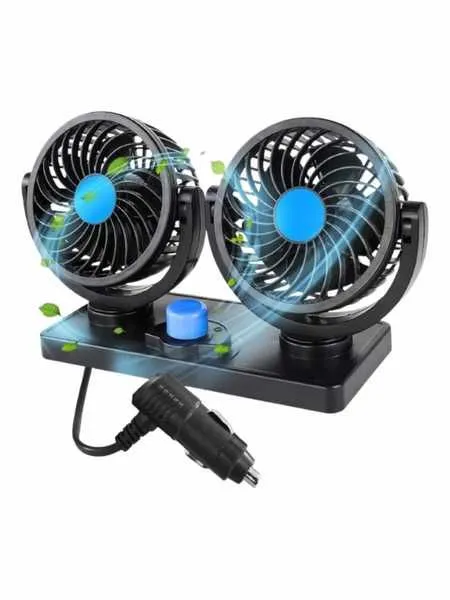 USB avtomobil ventilyatori, ikki boshli, 360° aylanuvchi. USB avtomobil ventilyatori, ikki boshli, 360° aylanuvchi.