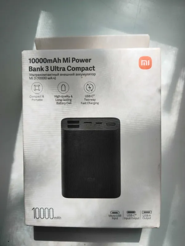 Power Bank Mi 10000 янги коробкада очилмаган 2