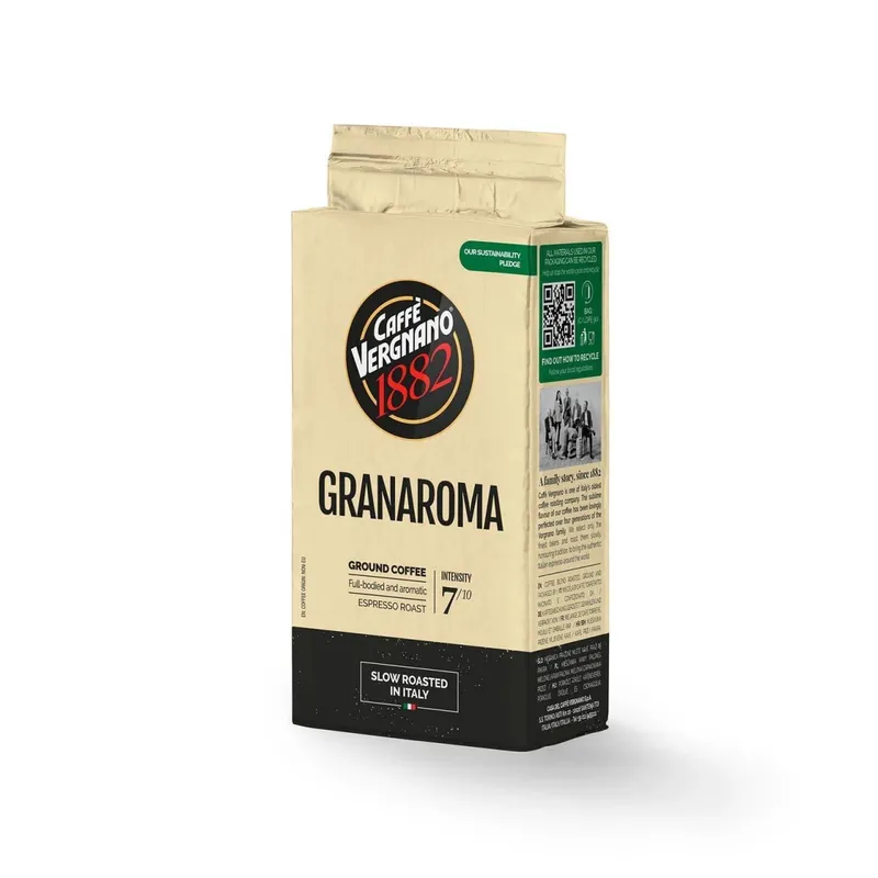 Молотый кофе Caffè Vergnano 1882 Granaroma, 250gr