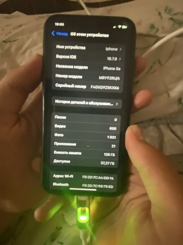 Iphone xr holati idyel ishlayfi radnoy bita orqa krishka ketkan 1