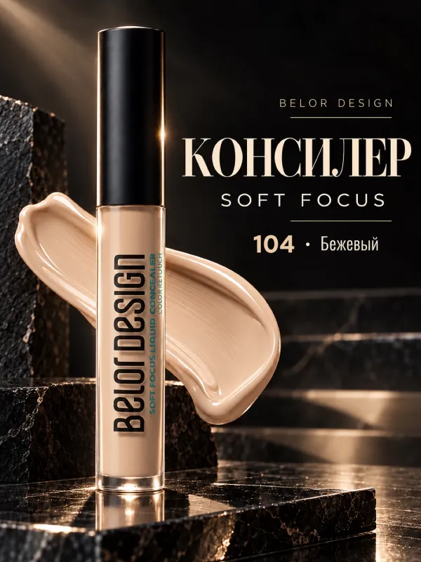 Консилер Belor Design Soft Focus, тон 104 1 Консилер Belor Design Soft Focus, тон 104 1