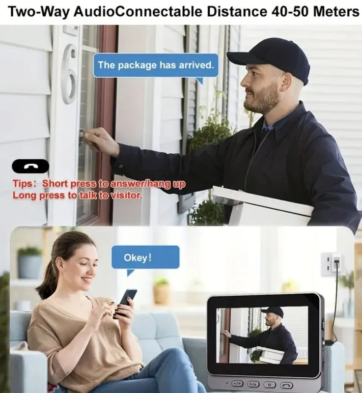 Ekranli video qo‘ng‘iroq 4 Ekranli video qo‘ng‘iroq 4