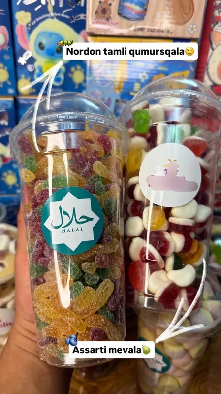 500gr halol marmeladlar ha xili bor Turkiya Xitoy 2