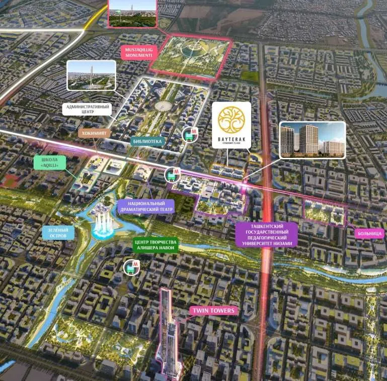 Студия за 28 970 у.е. NRG-BI New Tashkent | первый взнос 35млн [GS] — фото 1