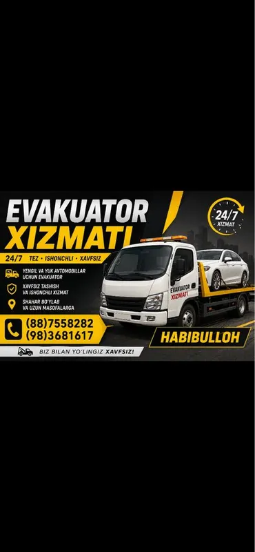 Evakuvator xizmati Evakuvator xizmati