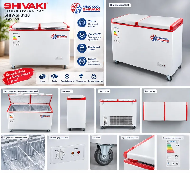 Морозильник SHIVAKI SHIV-SFB130 Frigo Cool 2 Морозильник SHIVAKI SHIV-SFB130 Frigo Cool 2