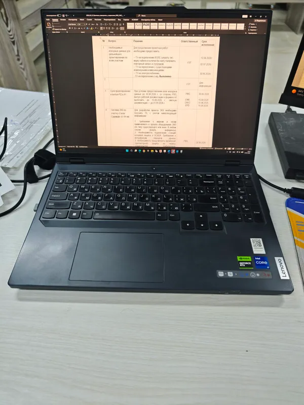 Продается ноутбук Lenovo Legion 5 Pro б/у