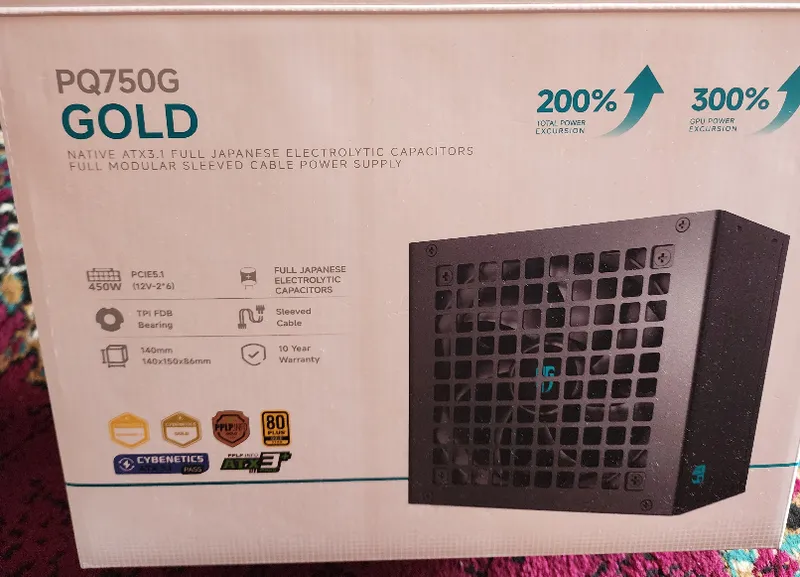 Топ Блок питания Deepcool PQ750G 80+ gold Like New — фото 7