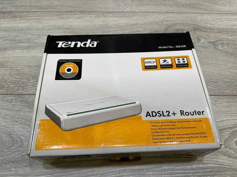 Tenda D840R ADSL2+ routeri sotiladi, ishlatilgan, yaxshi holatda 1 Tenda D840R ADSL2+ routeri sotiladi, ishlatilgan, yaxshi holatda 1