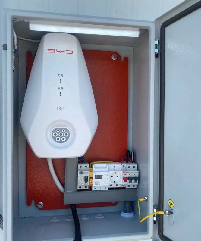 установка зарядной станции для электромобилей.. 7kw 3kw stansiya — фото 4