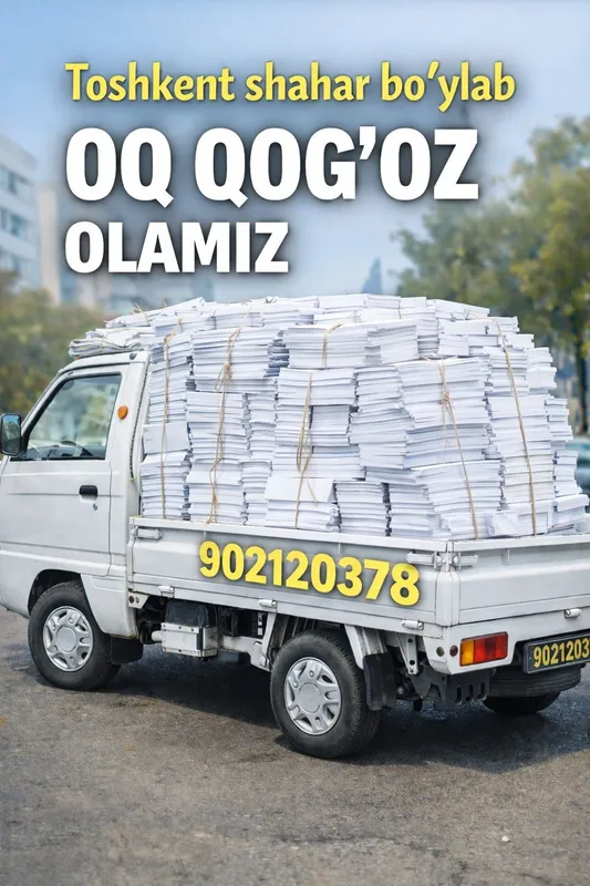 Oq qog‘oz olamiz