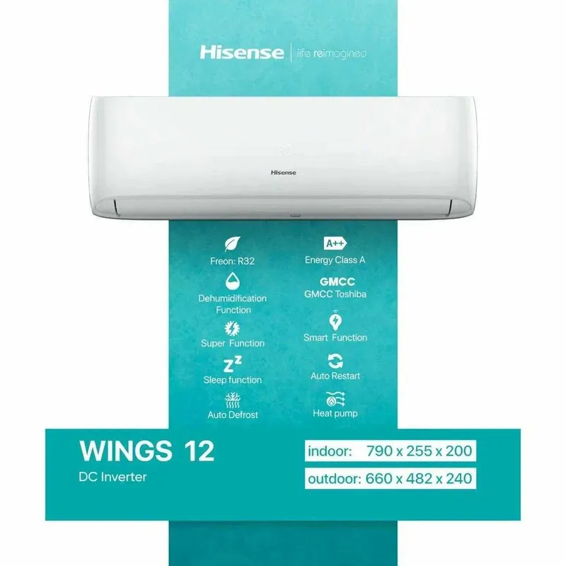 Кондиционер Hisense 12 Инвентор бесплатна даставка оптом со склада — фото 6