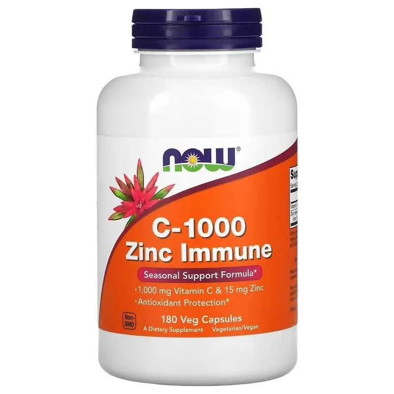 NOW Foods NOW C-1000 Zinc Immune C-1000 С1000 C1000 C 1000 Zinc D3 D-3 — фото 2