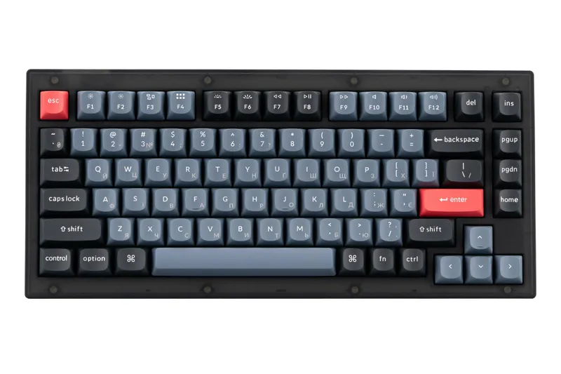 Проводная механическая игровая клавиатура Keychron V1 QMK, Hot-Swap, RGB, Brown Switch, V1A3 — фото 2