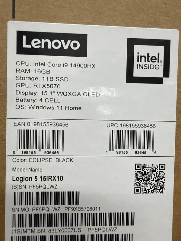 Lenovo Legion 5 15IRX10 — фото 1