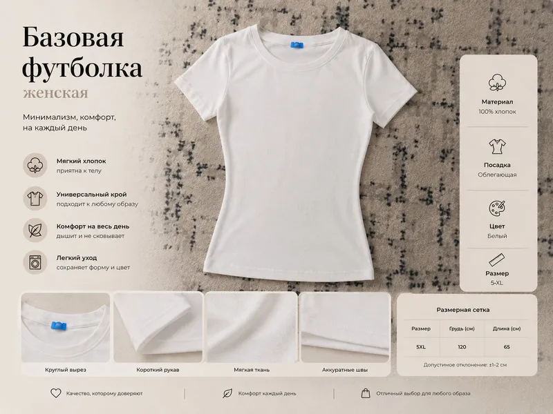 Футболка приталенная