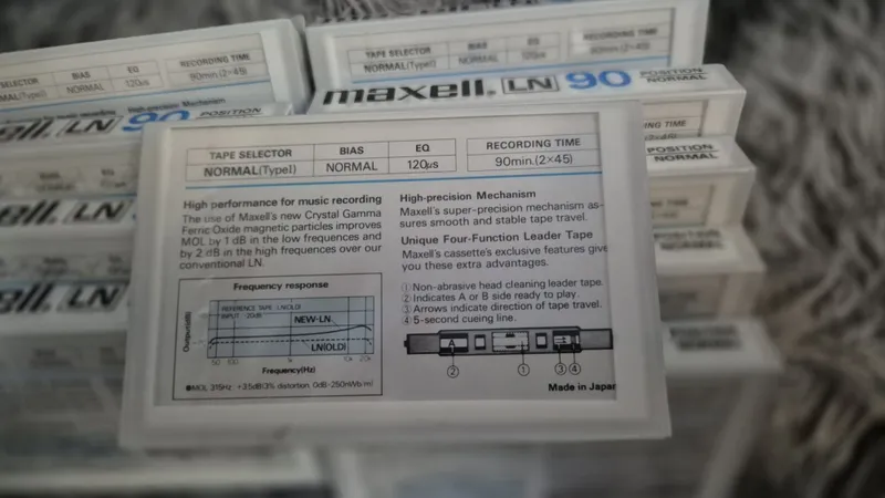 Кассеты Maxell LN90 1983г made in japan 4 Кассеты Maxell LN90 1983г made in japan 4