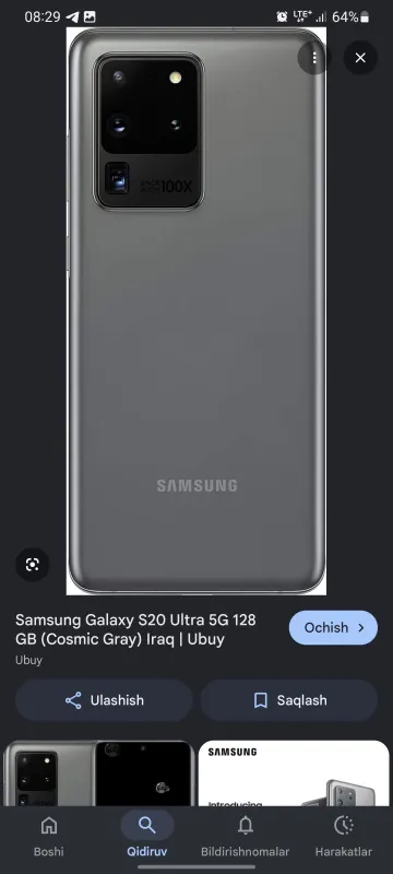 Samsung Galaxy S20 ultra 5g