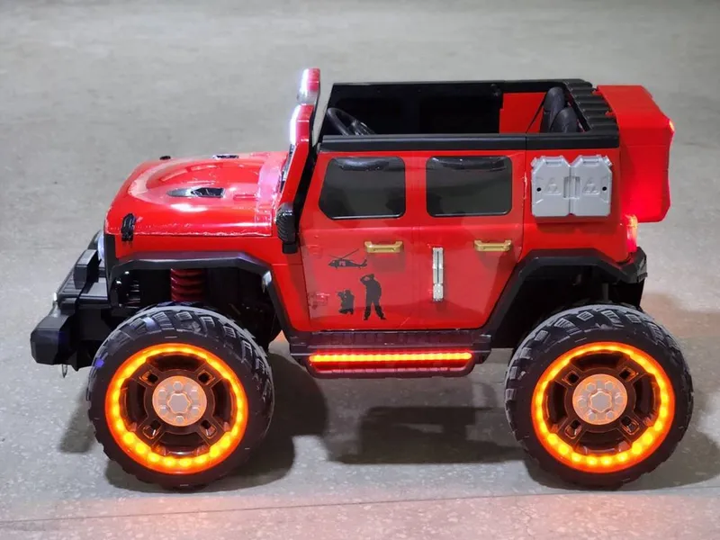 Детский электромобиль Soldat 4x4 с пультом управления, железные диски 4