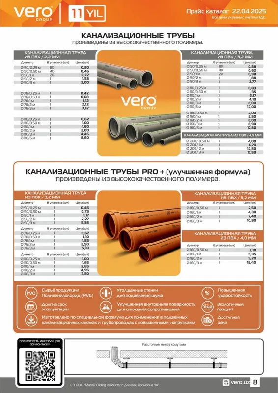 Веро труба фитинг vero спискези хисоблаб берамиз 1