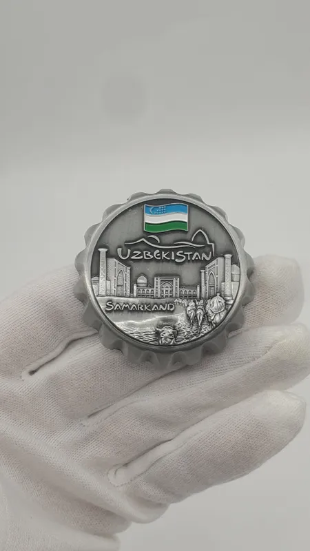Магнит-открывалка металлический «Узбекистан.