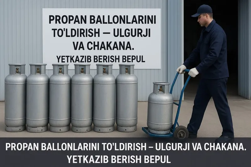 Заправка пропан газа - баллонов - опт и розница, Ташкент