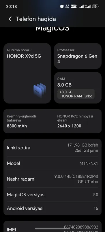 Honor X9D 5G 2 Honor X9D 5G 2