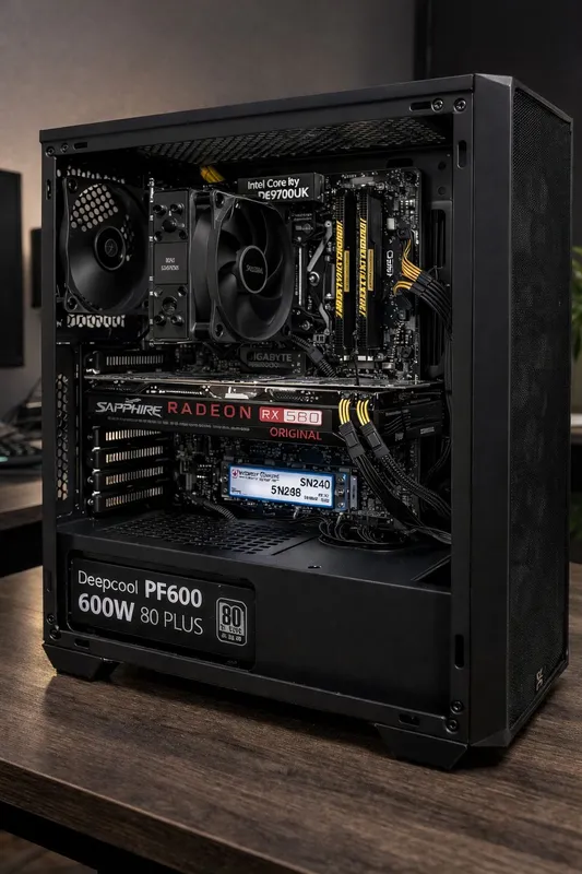 Кейс i7-10700K/32GB RAM/Gigabyte Z490/Sapphire RX 580 8GB/SSD512WD.m2