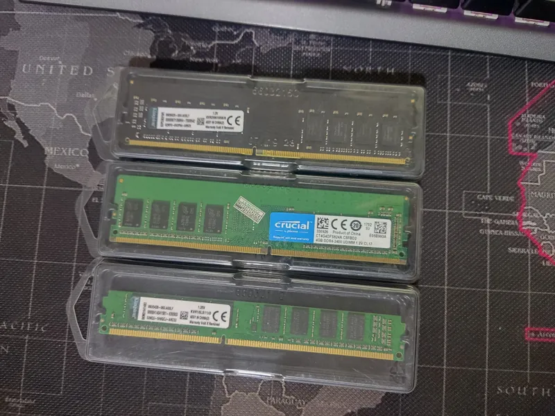 Ddr4 8gb 3200mhz crucial + kingston — фото 1