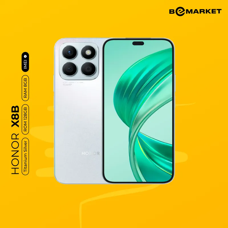 Honor X8b, Titanium Silver, 8/128 GB 1 Honor X8b, Titanium Silver, 8/128 GB 1
