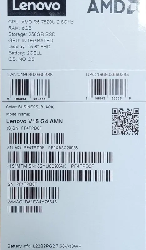 LENOVO V15 G4 — фото 1