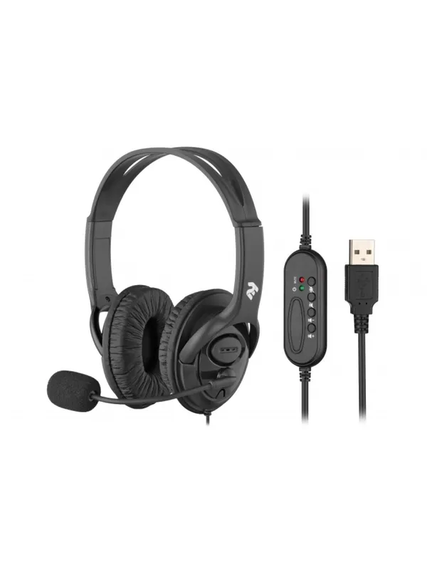 Проводные наушники 2E Stereo Headset CH13 (закрытые, с микрофоном), чёрные — фото 3