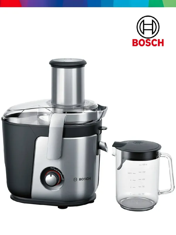 VitaJuice 4 1200W sentrifugali sharbat chiqargich, kumushrang, qora Bosch MES4010