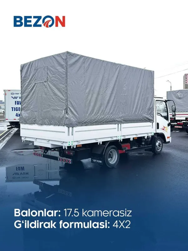 Сотувга тайёр!!! Автофургон бортовой FAW Tiger V [9,2 м³] Газ+Бензин — фото 2