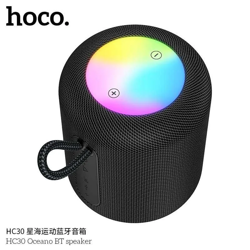 Hoco HC31 Oceano портативная колонка с цветной LED-подсветкой (IPX4) — фото 5
