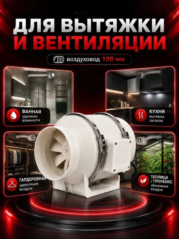 Канальный вентилятор HF 75, 100, 125, 150, 160, 200, 250, 315 и 350 мм 3 Канальный вентилятор HF 75, 100, 125, 150, 160, 200, 250, 315 и 350 мм 3