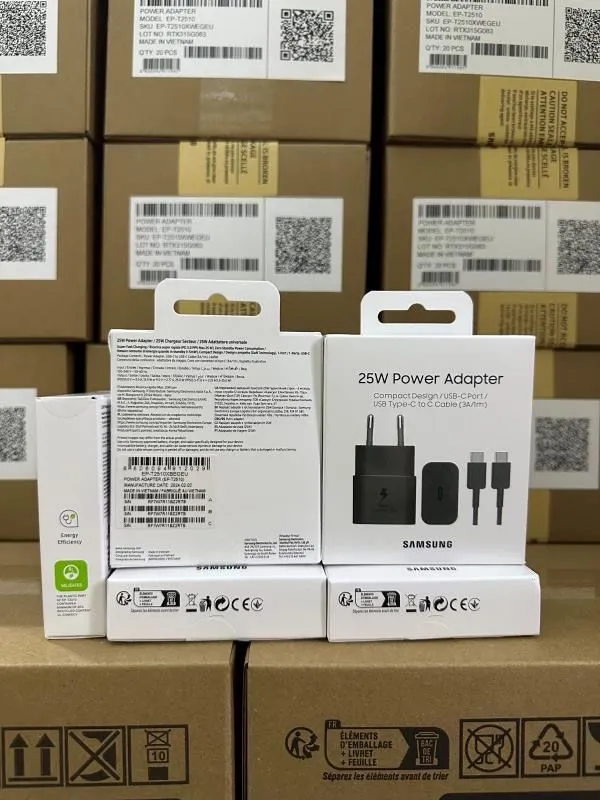 Samsung 25w 45w 65w, оригинальный блок питания, зарядка