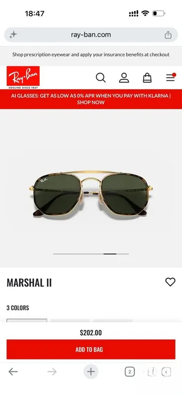 Солнцезащитные очки Ray Ban Marshal II. Оригинал. 1 Солнцезащитные очки Ray Ban Marshal II. Оригинал. 1