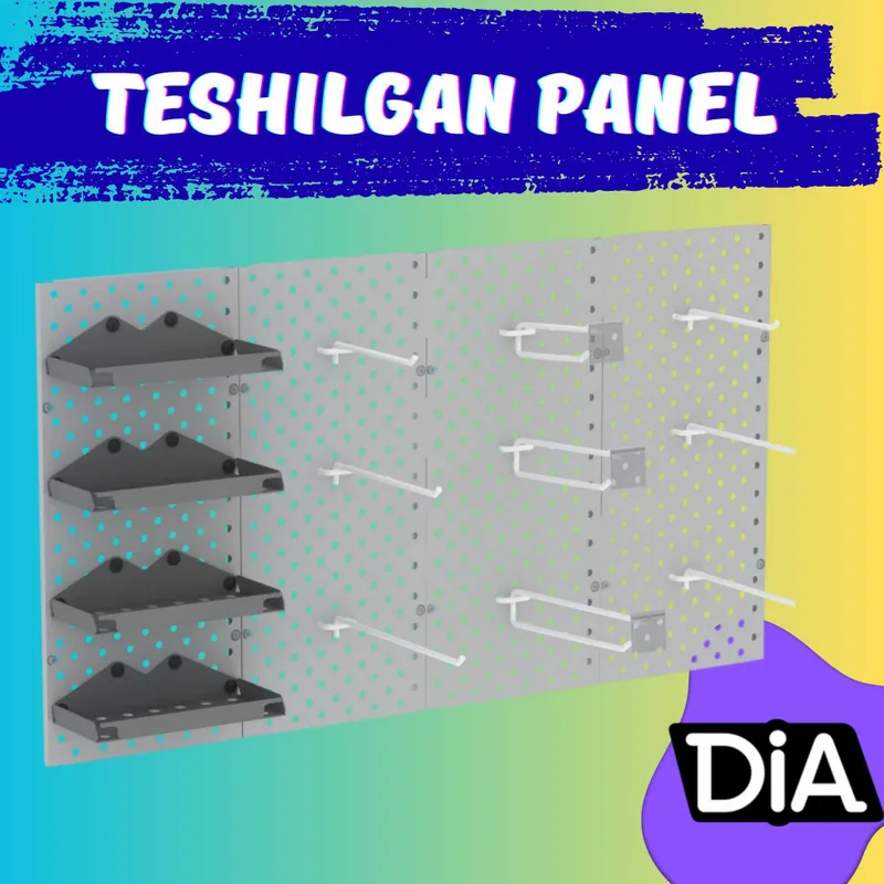 Teshikli panel, perfopanellar, ilgaklar uchun panel, перфопанель