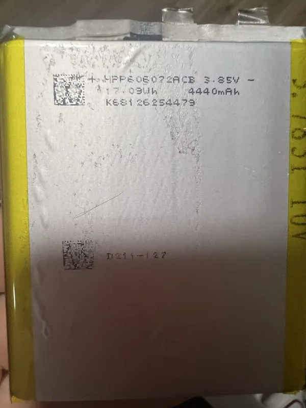Литиевые Lition аккумуляторы 3.7-3.9V 4440mAh 17.09Wh 1 Литиевые Lition аккумуляторы 3.7-3.9V 4440mAh 17.09Wh 1