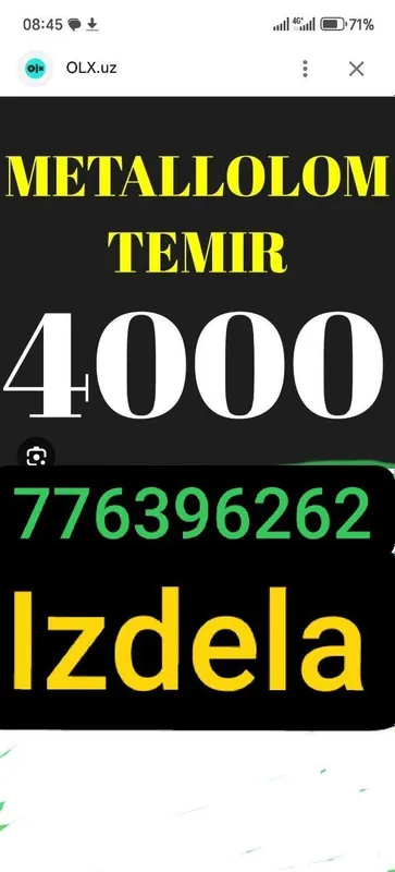 Metallom metallom metalolom olamiz Tashkent