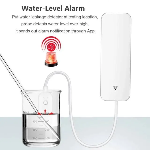 Настенный погружной детектор утечки воды - Модель: WS06 с Wi-Fi/ ZWS06 — фото 1